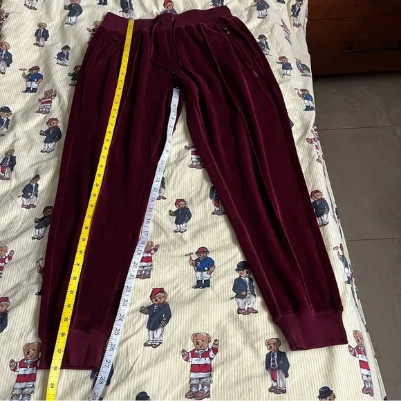 NWT Women's Polo Ralph Lauren Track pants / Burgundy / Size S - Picture 10 of 13